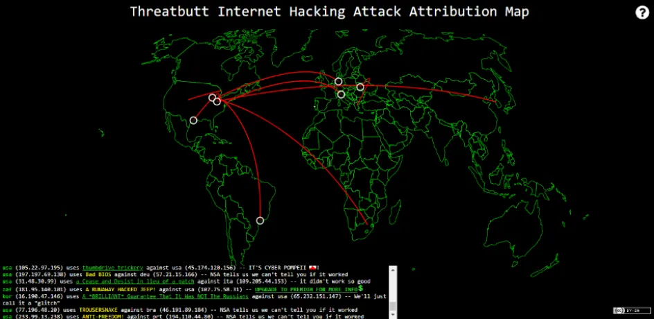 ThreatButt Threat Map
