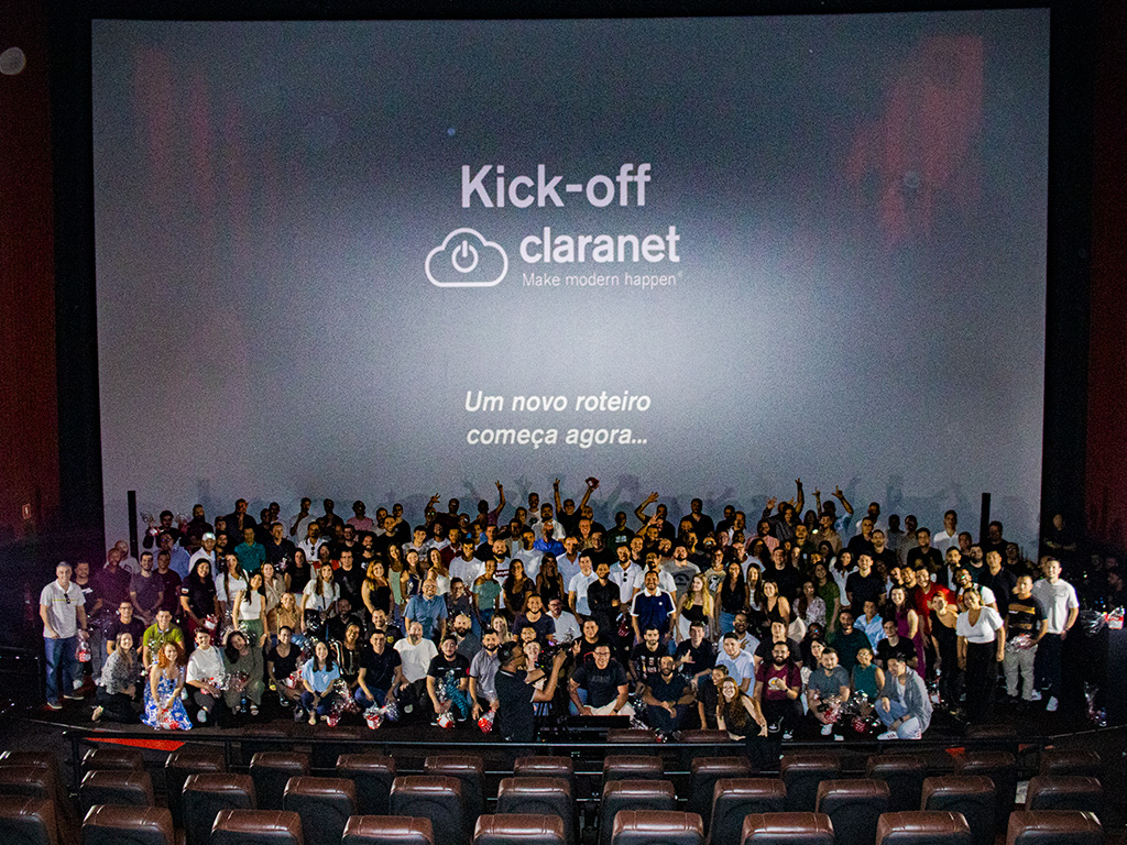 Todos reunidos no final do evento