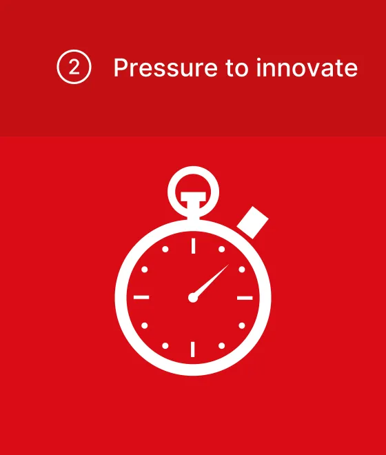 Pressure to innovate