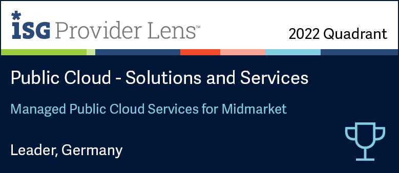 Leader Badge: Leader Managed Public Cloud Services for Midmarket