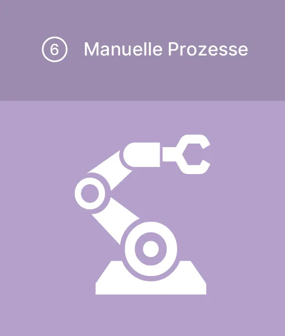 Piktogramm: manuelle Prozesse: Ein Roboterarm