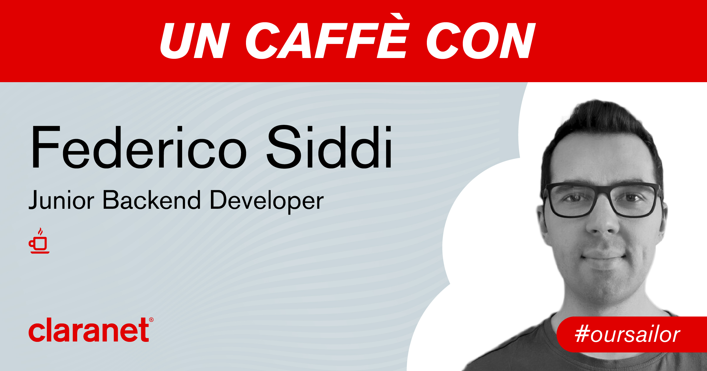Un caffè con …Federico Siddi