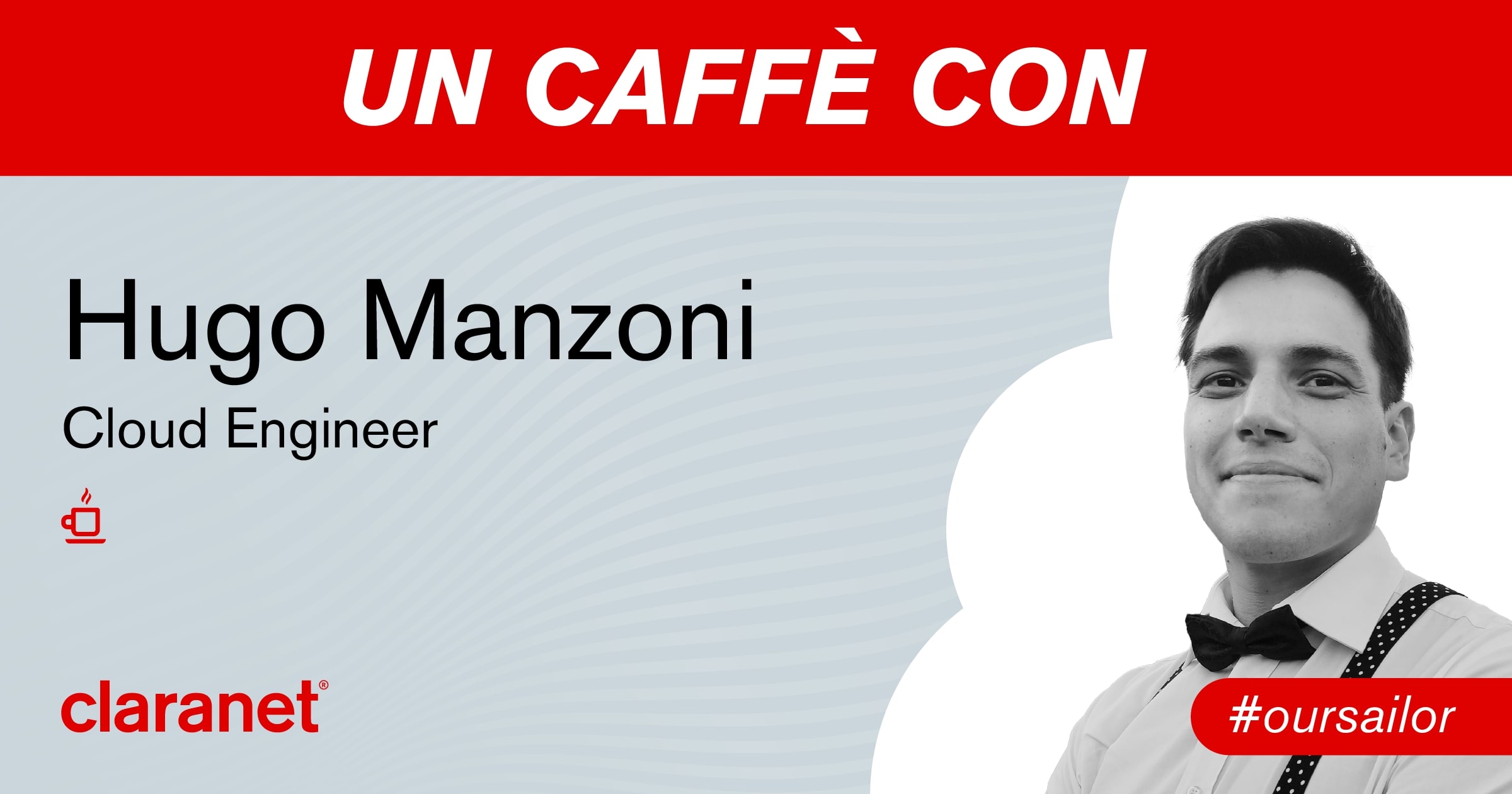 Un caffè con… Hugo Manzoni!