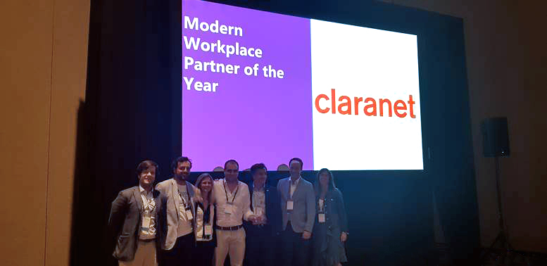 Claranet Parceiro do Ano em Modern Workplace no Microsoft Inspire 2018