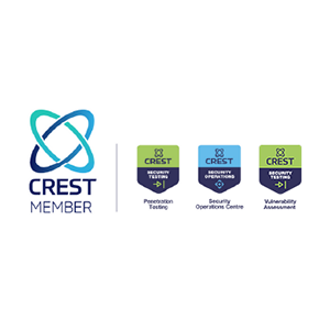 Crest logos in a white circle