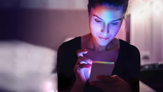 Woman on phone