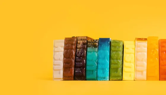 Lush bars of soap