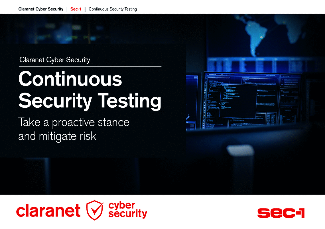 Claranet | CST Brochure | Claranet Cyber Security