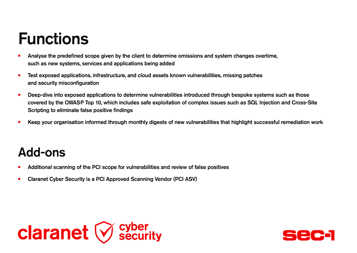 Claranet | CST Brochure | Claranet Cyber Security