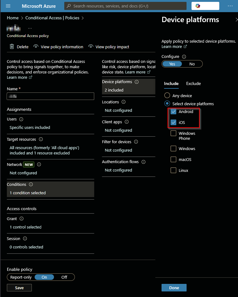 Azure Resource Manager Excluded