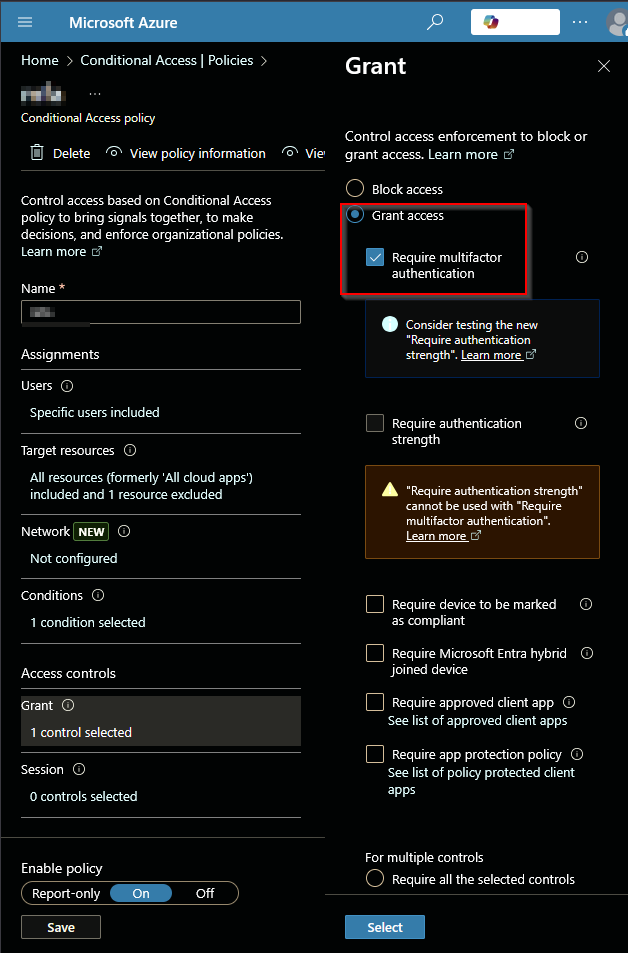 Azure Resource Manager Excluded